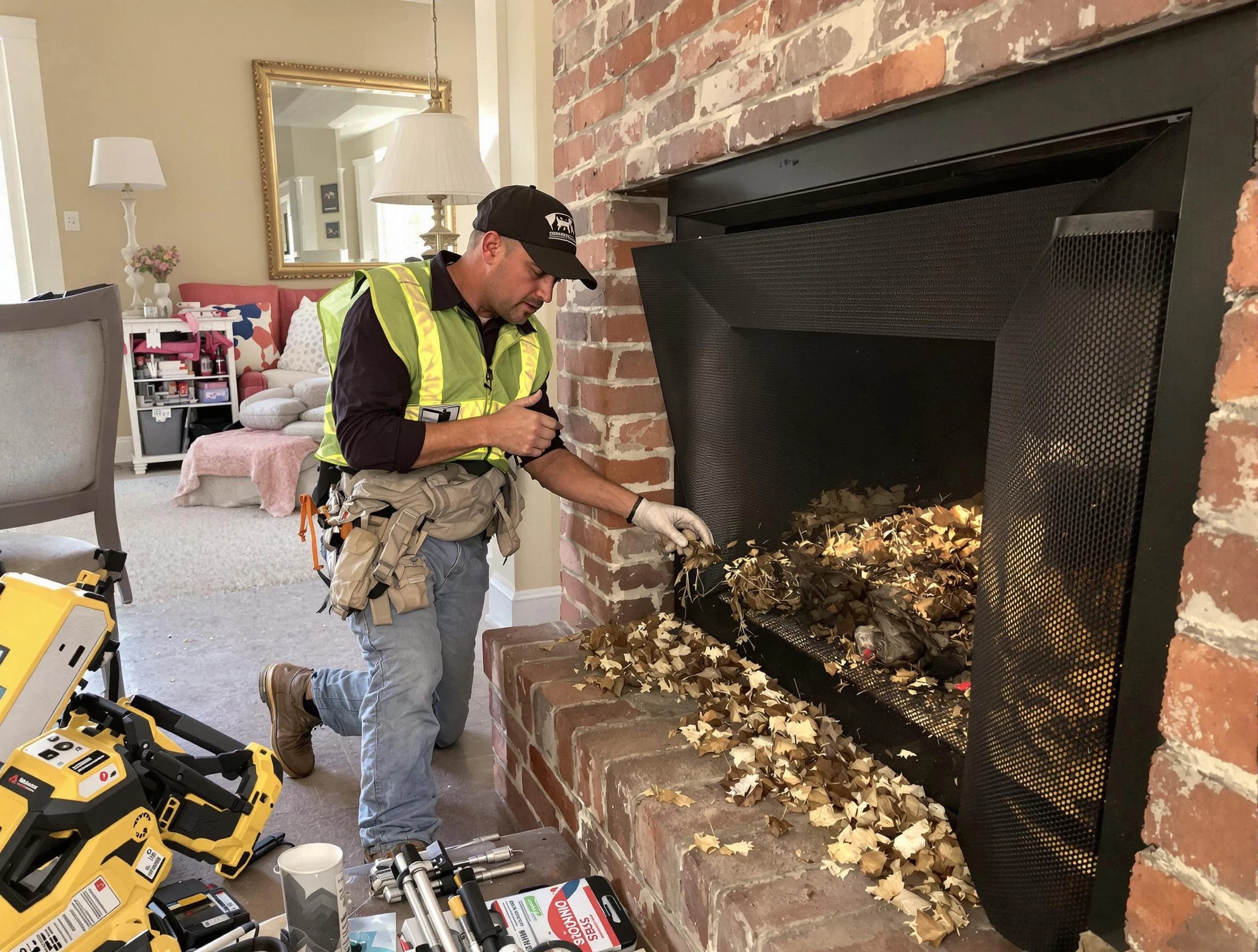 Safe screening installation by Babylon Chimney Sweep in Babylon, NY