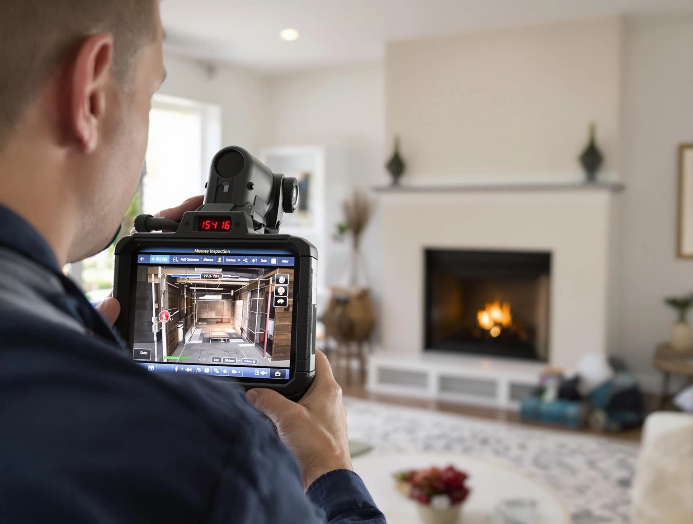Babylon Chimney Sweep conducting a thorough chimney inspection in Babylon, NY