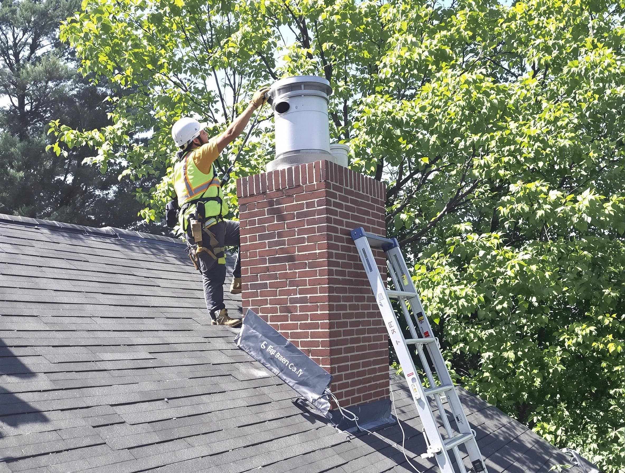 Chimney liner inspection by Babylon Chimney Sweep in Babylon, NY