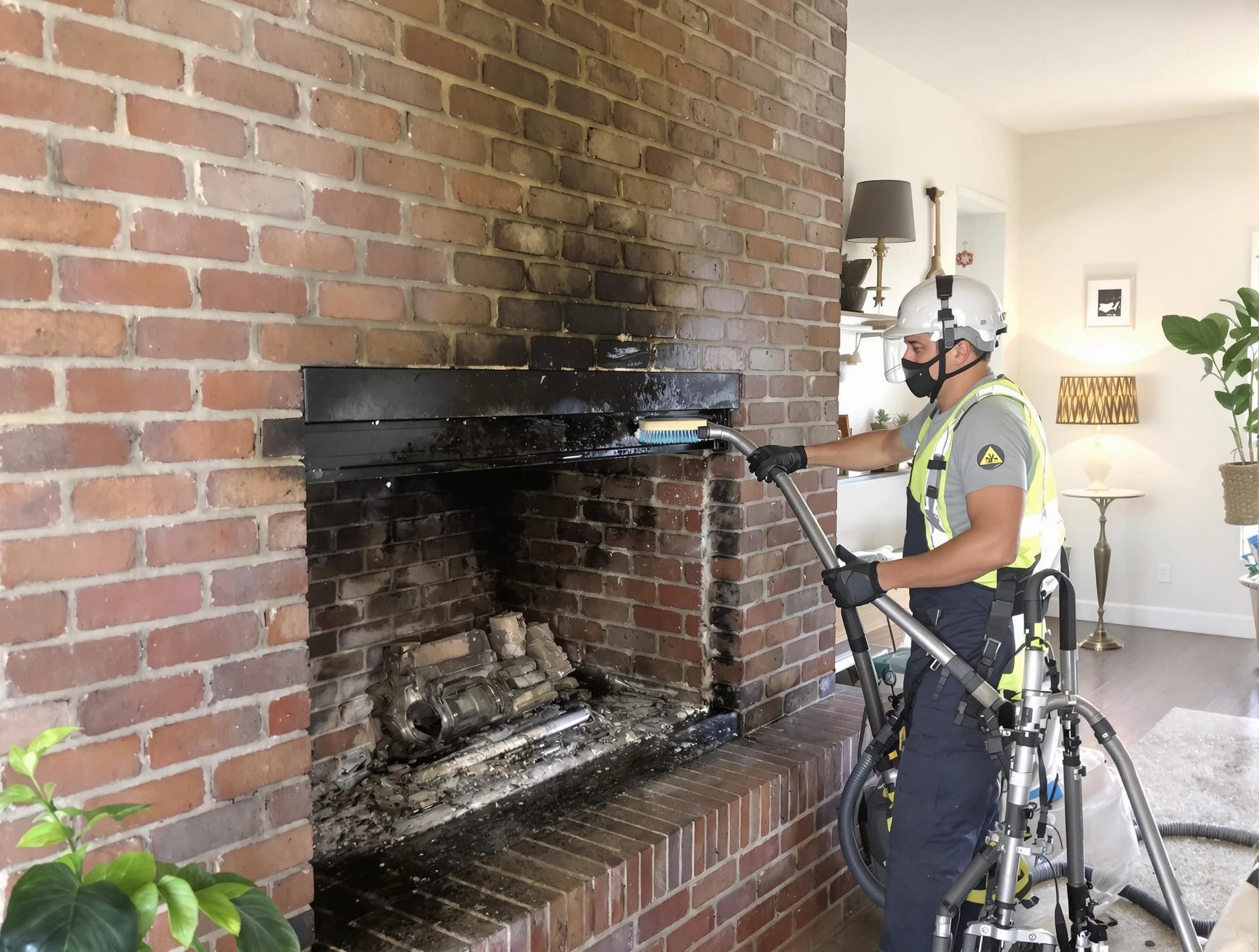 Babylon Chimney Sweep providing fireplace cleaning services in Babylon, NY