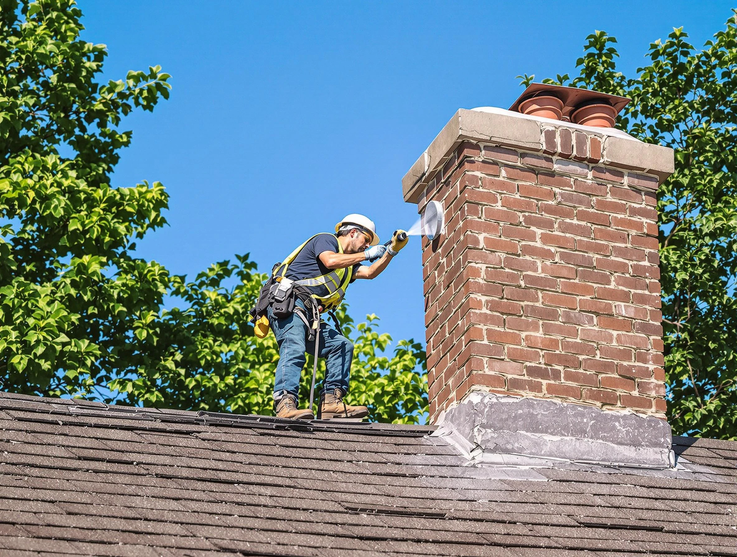 Babylon Chimney Sweep performing an inspection with advanced tools in Babylon, NY