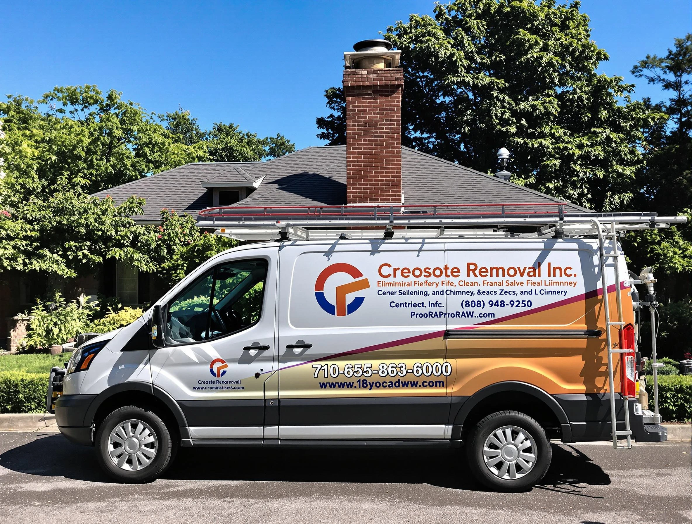 Babylon Chimney Sweep technician removing creosote safely in Babylon, NY